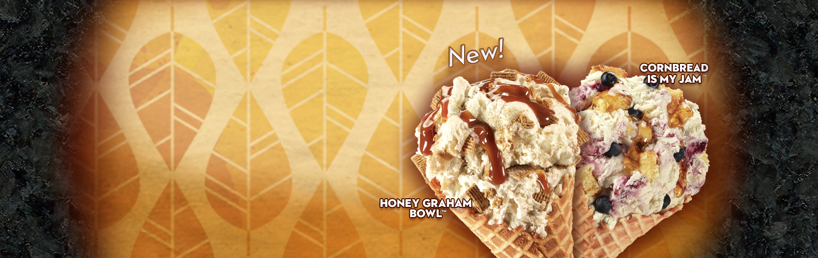 Try our new Honey Cornbread & Blackberry Jam Ice Cream and Milk & Honey Graham Ice Cream