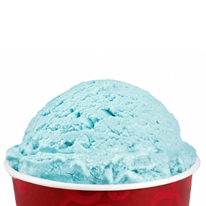 Blue cotton candy ice cream