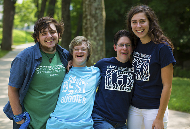 a photo of happy buddies in a group