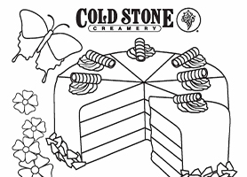 Cold Stone Creamery Spring Coloring Sheet 1