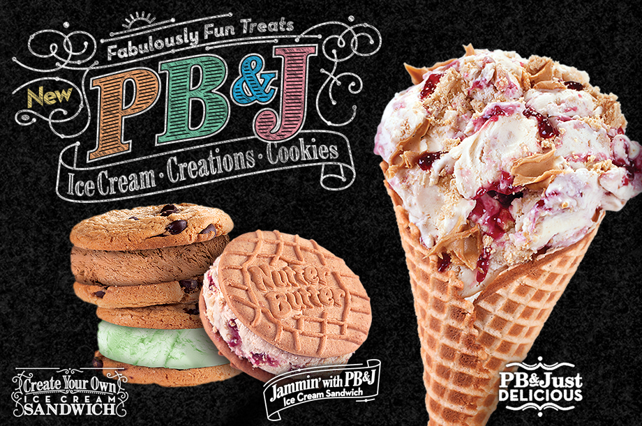 Fabulously Fun Treats: New PB&J, Ice Cream, Creations, and Cookies, Create Your Own Ice Cream Sandwich, Jammin' with PB&J Ice Cream Sandwich, PB&Just Delicious