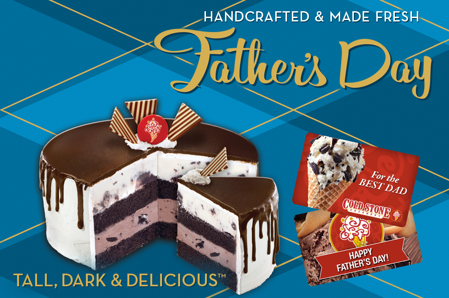 Handcrafted & Made Fresh: Father's Day, Tall, Dark & Delicious Ice Cream Cake