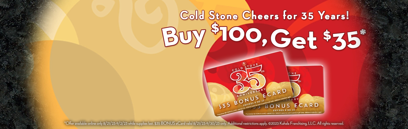 Cold Stone Creamery Gift Cards