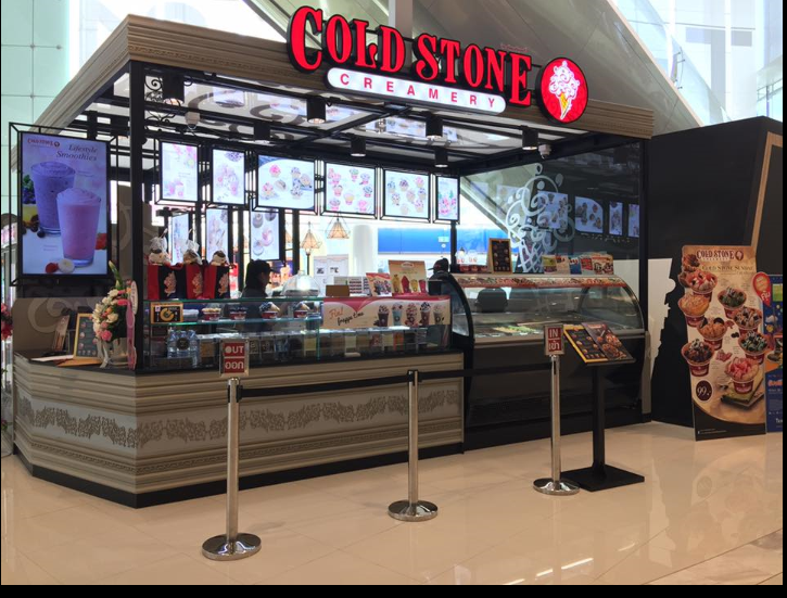 Exterior of Cold Stone Creamery in Thailand.